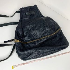 Roots Canada Leather Draw string backpack purse